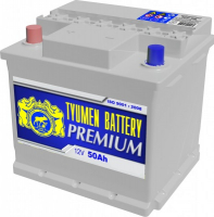 Аккумулятор автомобильный Тюмень Premium - 50 А/ч [-+]