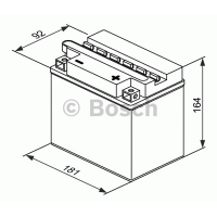 Мотоаккумулятор YB18L-A Bosch M4 F42 Fresh pack - 18 А/ч (0 092 M4F 420) [- +]