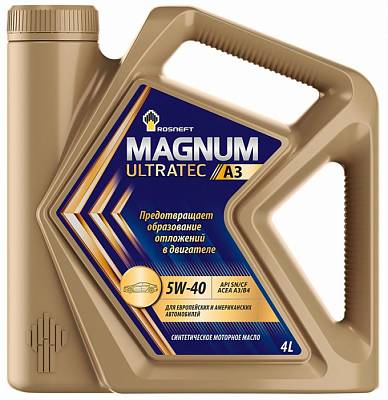 Моторное масло Rosneft Magnum Ultratec A3 5W-40 SN/A3/B4