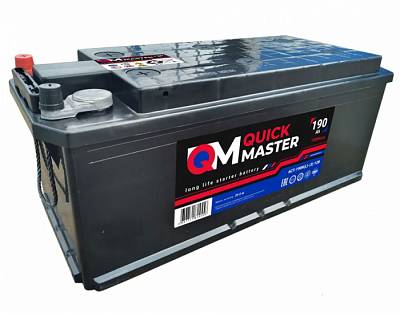 Грузовой аккумулятор QuickMaster SP - 190 A/ч  [+-]