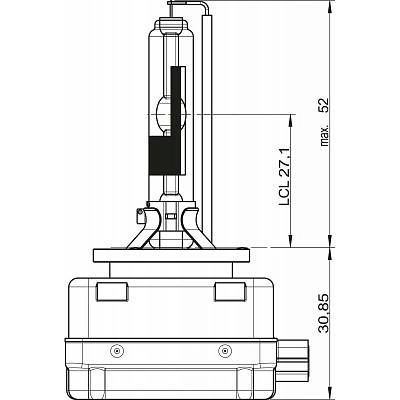 Ксеноновая лампа D1R Osram Xenarc Original (66150/66154)