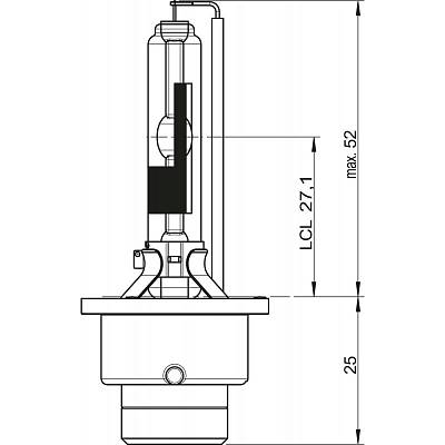 Ксеноновая лампа D2R Osram Xenarc Original (66250)