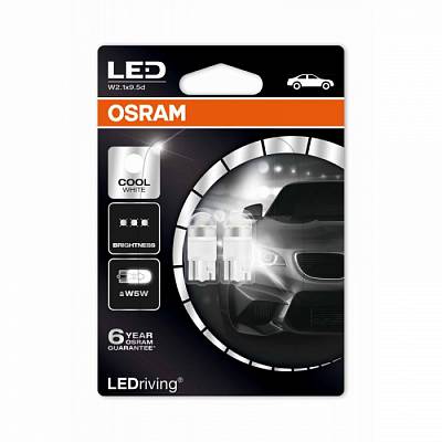 Светодиодные лампы W5W Osram LEDriving Premium White 6000K (2850CW-02B)